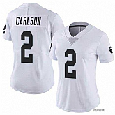 Women's Las Vegas Raiders #2 Daniel Carlson White Vapor Untouchable Limited Stitched Jersey(Run Small) Dzhi,baseball caps,new era cap wholesale,wholesale hats